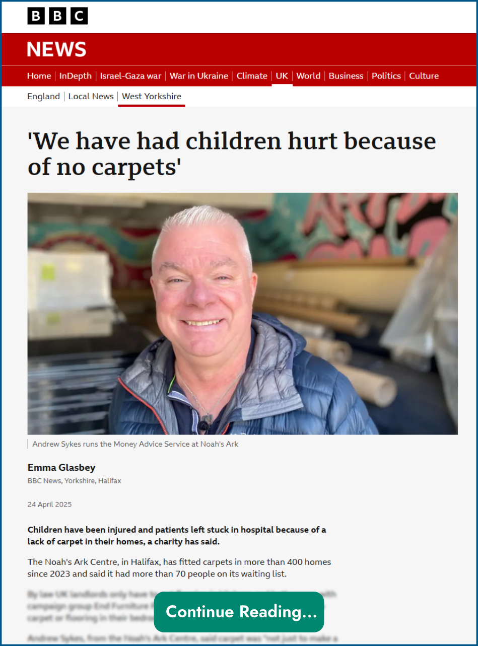 Carpets Like A Boss!!! - Ending carpet poverty in Calderdale Carpets Like A Boss!!! - Ending carpet poverty in Calderdale